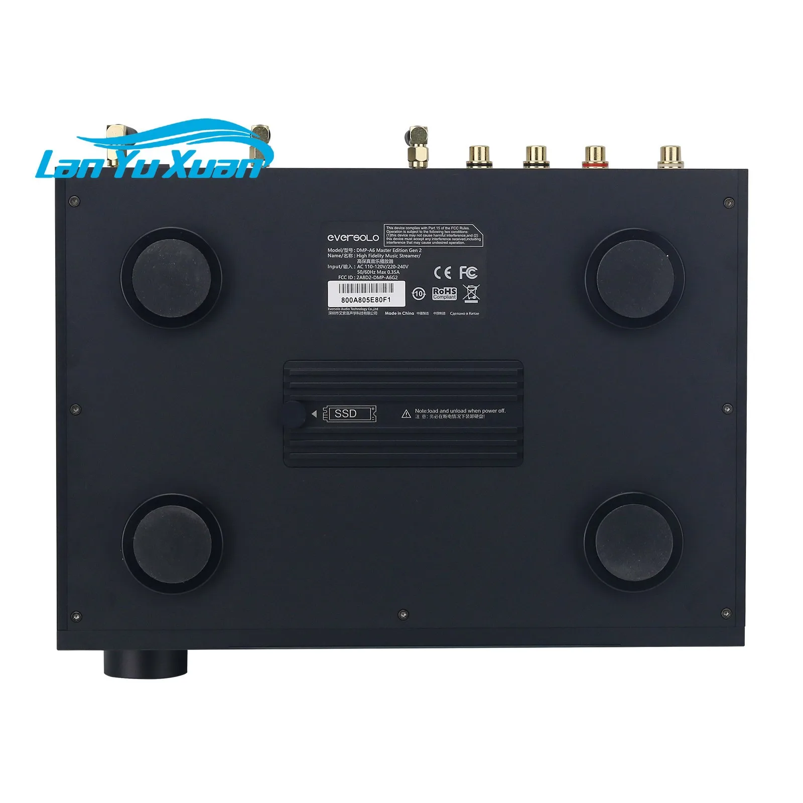 EVERSOLO DMP-A6 Master Edition Gen2 HiFi Audio Player Ultra-low Jitter Clock DAC Streaming Media with RGB Effects Knob
