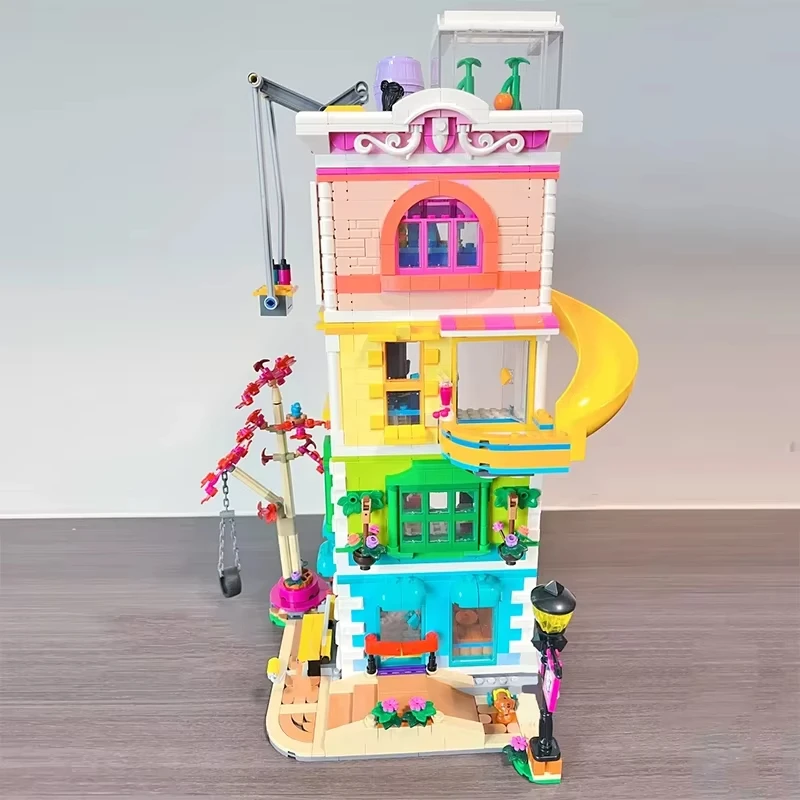 

New Street View Series City Entertainment City 1513pcs Model Building Blocks Girl Puzzle Assembling Toys Christmas Birthday Gift