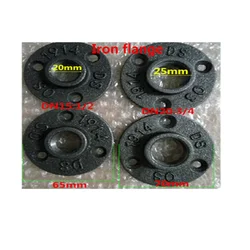 10pcs Iron Pipe Fittings Wall Mount Floor Antique DN15 Flange Piece Hardware Tool cast iron flanges gietijzeren buisleidingen
