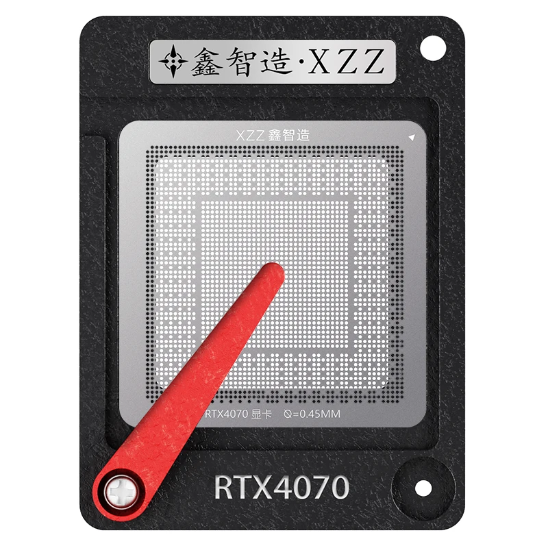 XZZ BGA reballing stencil for laptop cpu GTX1650 RX580 RTX4070 RTX3050 RX5700XT GTX1080TI SR2WB Direct heating BGA template