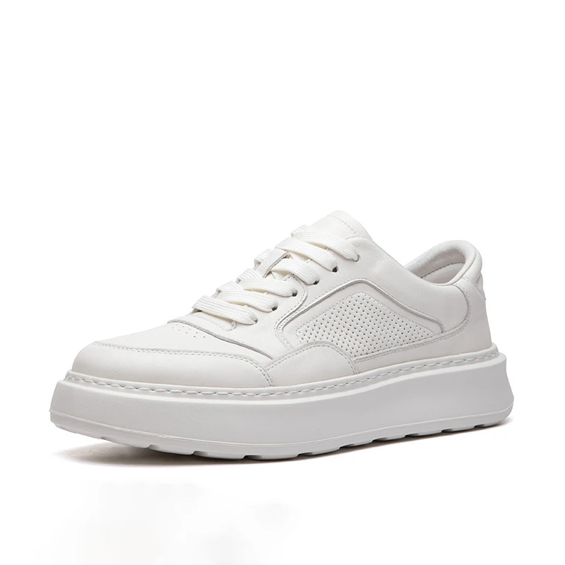 

Men's Breathable Walking Shoes Outdoor Casual Wear Running Shoes Genuine Leather Leisure Sports Shoes Platform Footwear