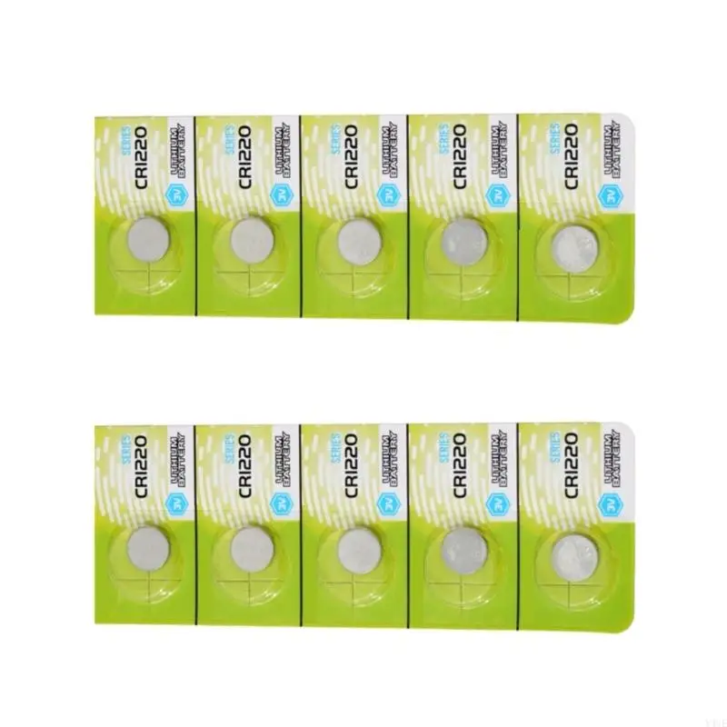 Y4UE CR1220 3V литиевые кнопки батарейки для автомобиля и аккумулятор Toy CR1220