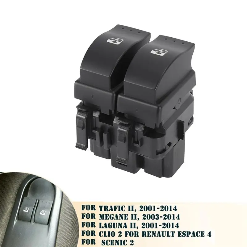 #69O (Black)8200315034 Power Window Control Switch for Renault Clio II 21998-2016,Automotive Parts & Accessories