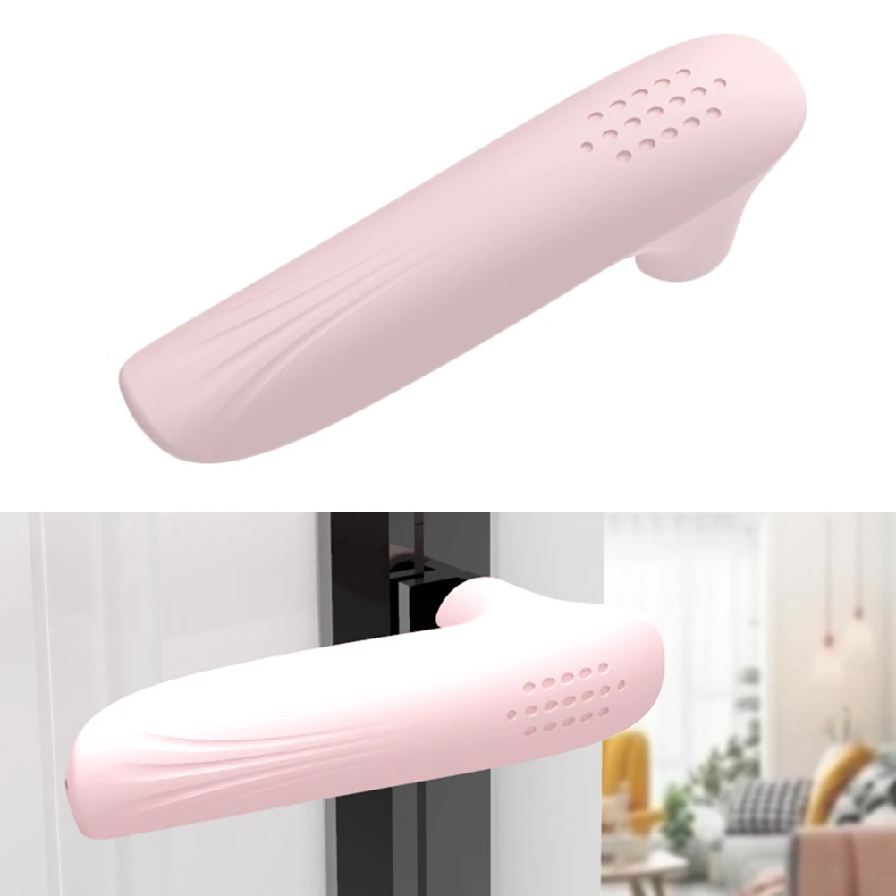 

2Pcs Silicone Door Knob Sleeve Baby Protective Cover Non-Slip Door Handle Protector Anti-Collision Safe for Home