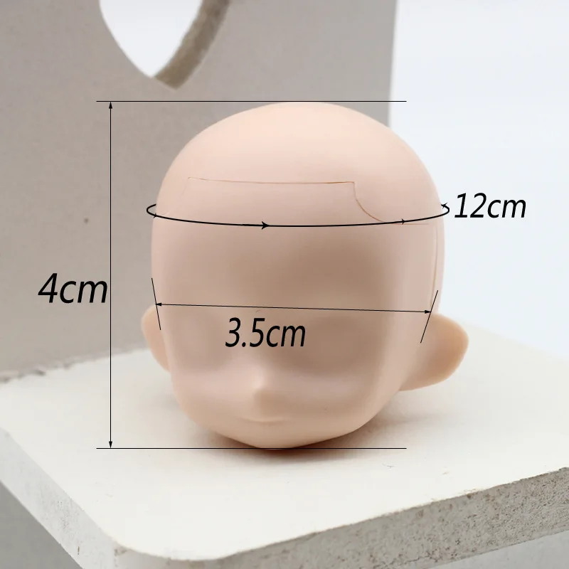 HOUZIWA 1/12 BJD Dolls Accessories OB11 Doll Head Face/Face Support/Back of Head For Obitsu11,GSC,DOD  Body