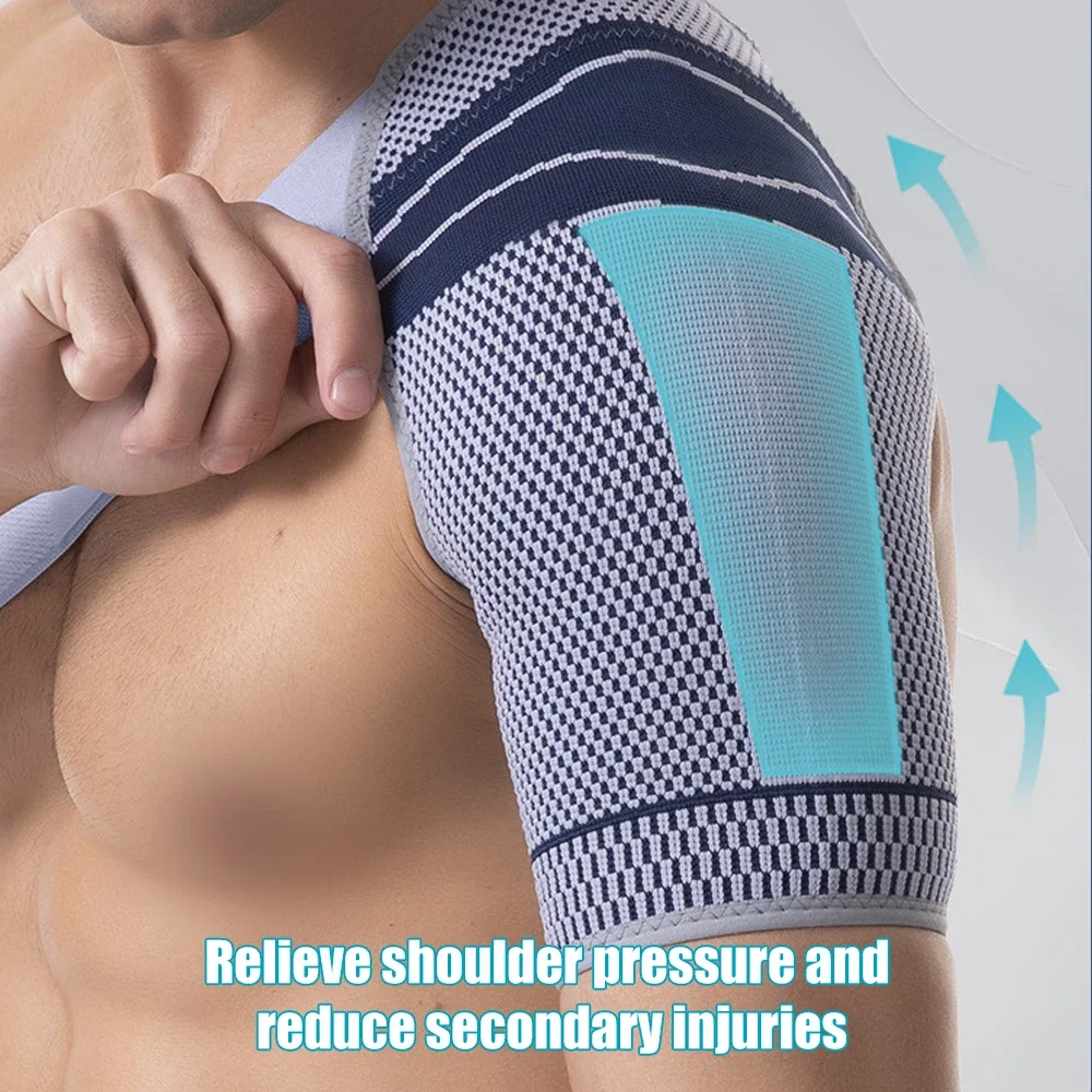 Shoulder Brace Men Women,Left Right Shoulder Support Stabilizer Compression Sleeve with Adjustable Strap for Rotator Cuff Relief