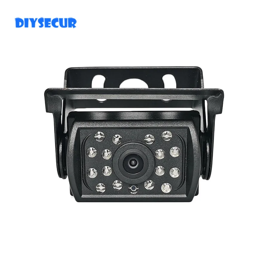 DIYSECUR CVBS Водонепроницаемая 4-контактная камера постоянного тока 12 В-24 В HD CCD Ван Автобус Грузовик Грузовик Автомобиль заднего вида Парковочная камера заднего вида ИК ночного видения