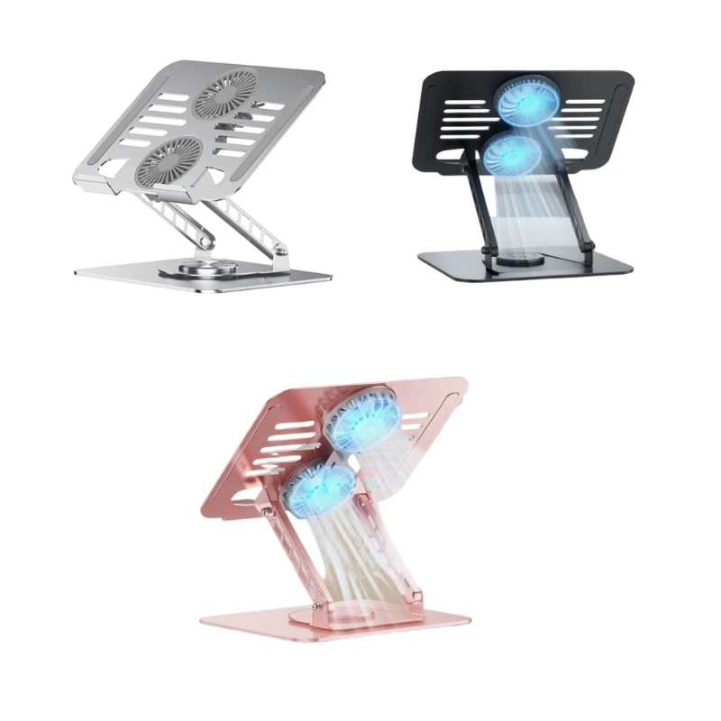  Universal Laptop Cooling Stand With Double Fan For 17.3Inch Notebook And Tablets