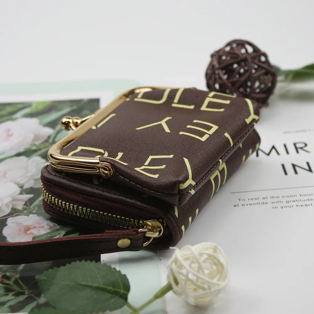 2pcs Set Mini Pouch Original Brand Watches Simple Style Retro Fashion Woman Wallets for Outdoor Activities Daily Life