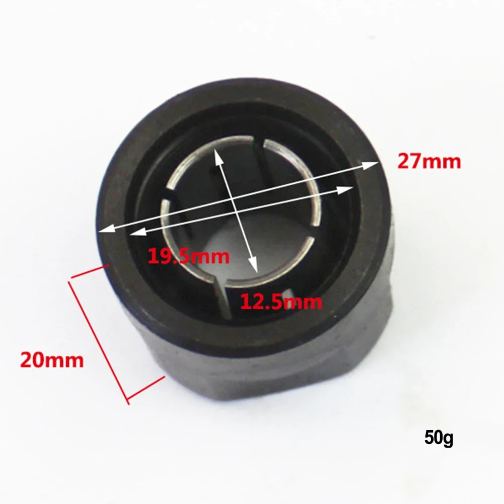 Router Parts Collet Nut For Plunge Router 22.5 * 27mm High Strength Practical To Use Replacement Tool Brand New