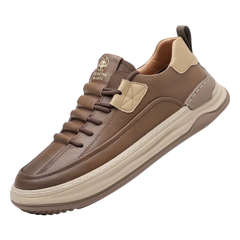 

Мужская обувь, модные кроссовки, новый стиль, спортивные повседневные туфли из натуральной кожи, кроссовки, британский стиль, универсальные, модные, стильные.