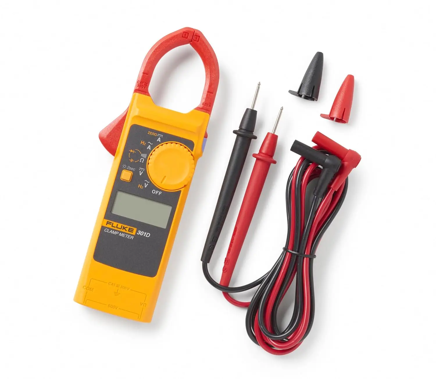 301D/ESP, 600A AC/DC Clamp Meter with Slim Body and Thin Jaw Arm