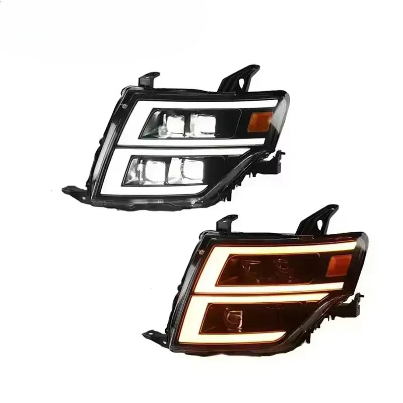 

SJC Car Accessories for Mitsubshi Pajero Headlights Factory Wholesales Upgrade Full LED Front Lighting System