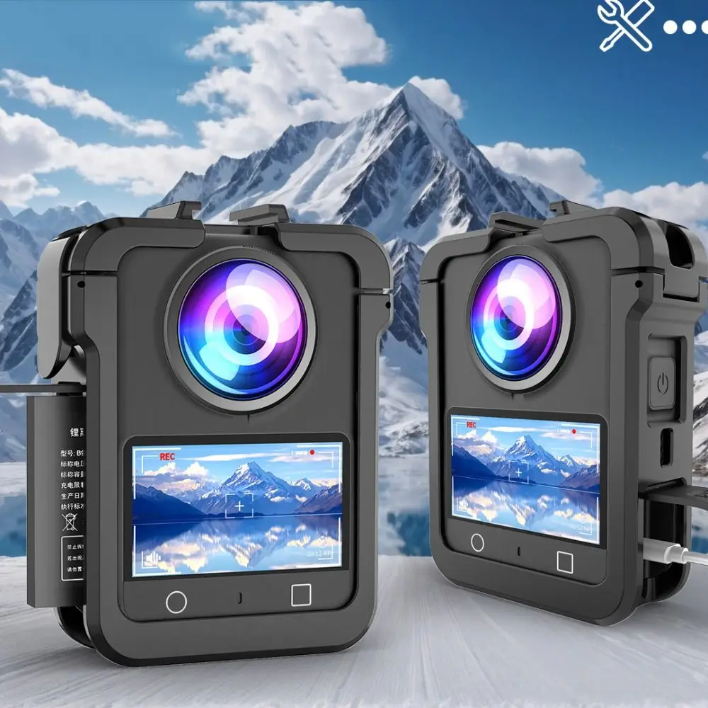 

ABS Protective Frame Quick Release 1/4 Screw Base Rabbit Cage Cold Shoe Mount Housing Shell for DJI Osmo 360