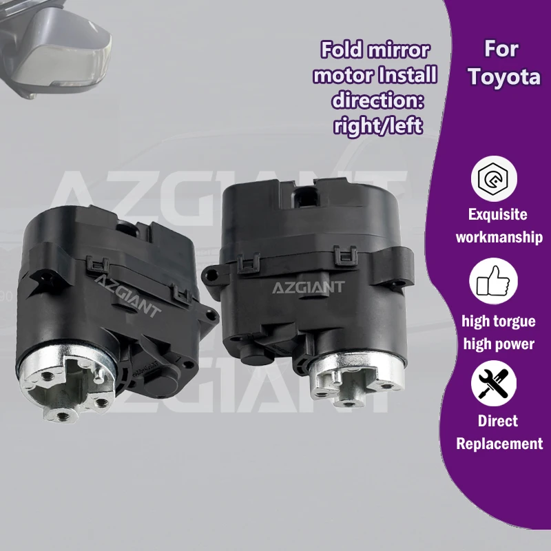 

AZGIANT Car Exterior side folding Mirror motor For Toyota Vellfire Alphard MK2/Sequoia/Land Cruiser LC150 LC200 4700 prado 2700