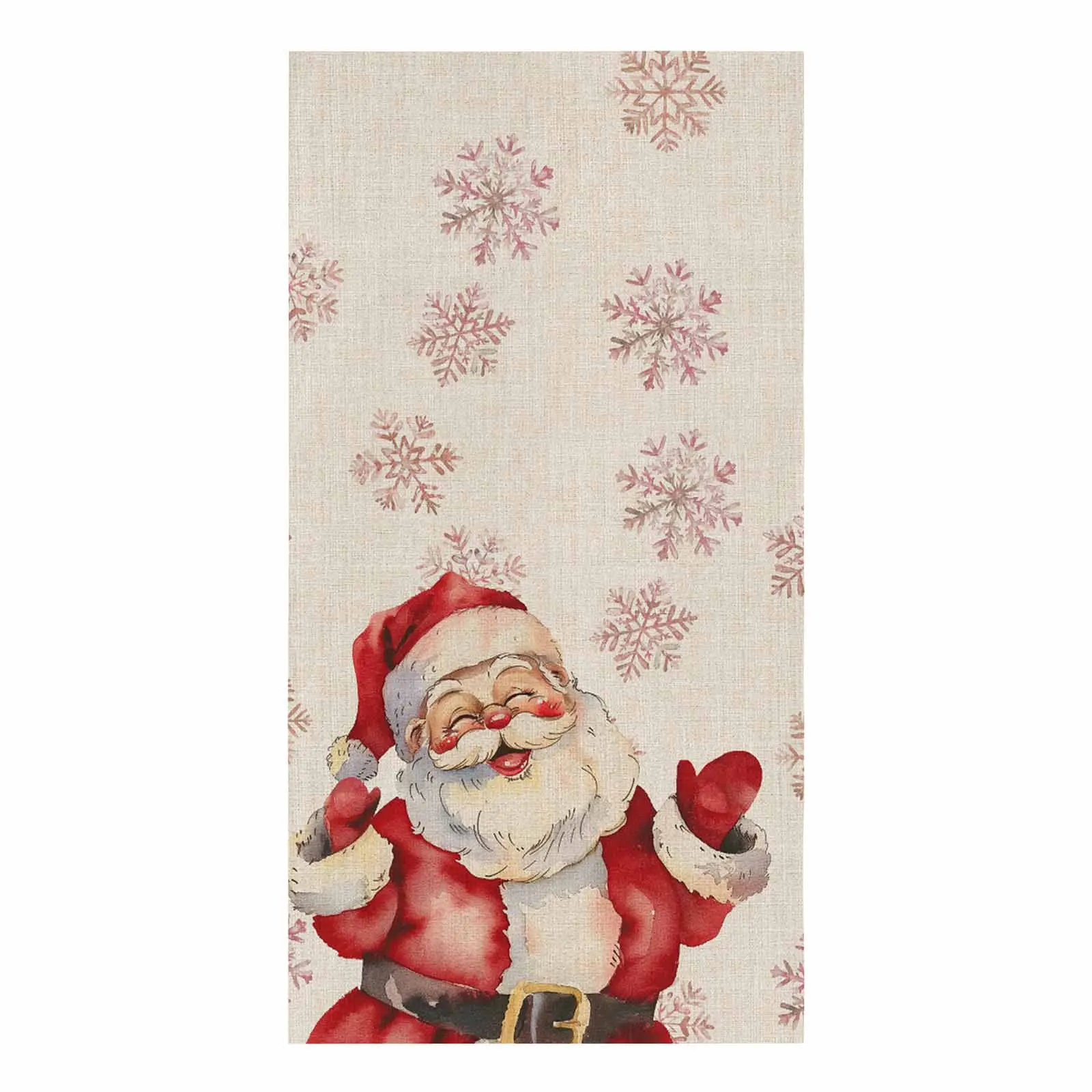 Christmas Snow Santa Claus Microfiber Towel Absorbent Kitchen Cleaning Cloth Dish Towel Household Cleaning Towel