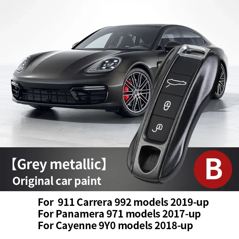 Para Porsche Macan Boxster Cayman Panamera 718 911 Taycan funda para llave de coche cubierta sin llave accesorios para coche funda protectora