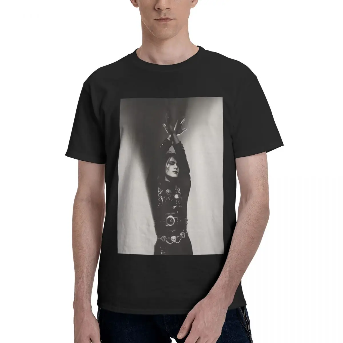 

Buck-tick Atsushi Sakurai 100% Cotton Casual Breathable Confortable Anime Men's Clothing Deals Tshirts Men