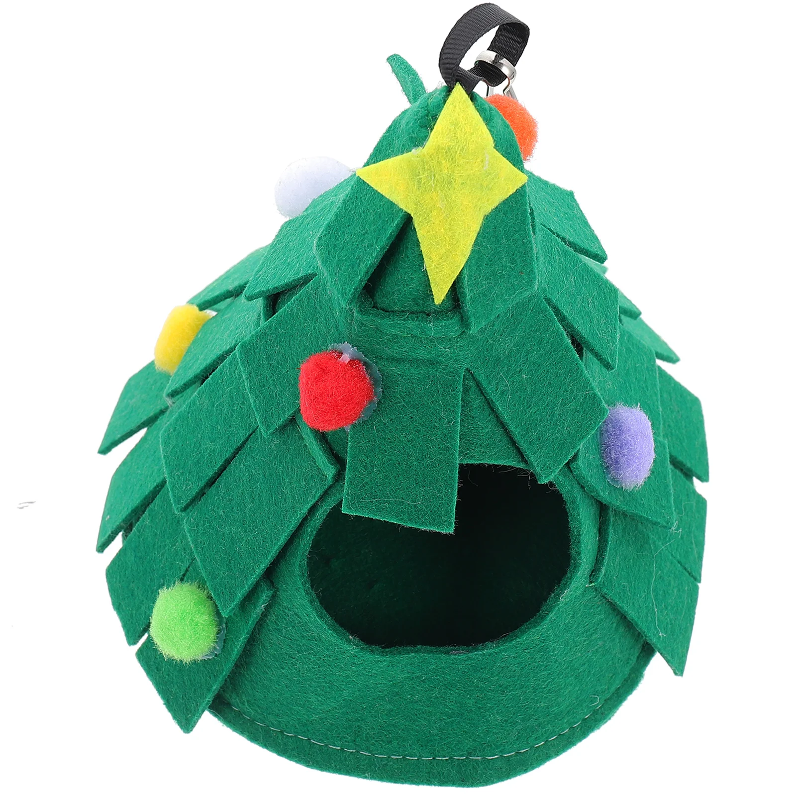 

Hamster Christmas Nest Tree Hanging Pet Cage Bed Xmas Hammock Comfortable House Felt Cloth Small