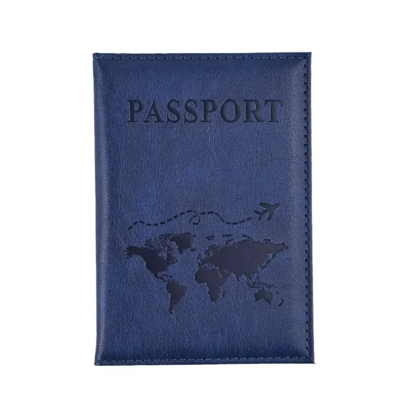 Porta-passaporte pu vintage, capa protetora para passaporte de viagem, id, cartão de crédito, acessórios de viagem