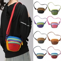 Fashion Dopamine Chest Shoulder Bag Waterproof Portable Nylon Crossbody Bag Sport Large Capacity Running Outdoor Travel Belt Bag