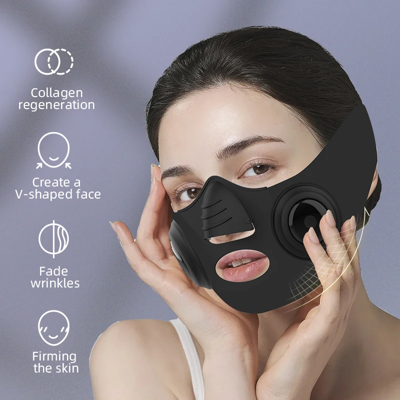 EMS V-Shape Face Lifting Massager Face Slimming Mask Anti Wrinkle Reduce Double Chin Cheek Lift Up Belt Faces Beauty Devices NEW