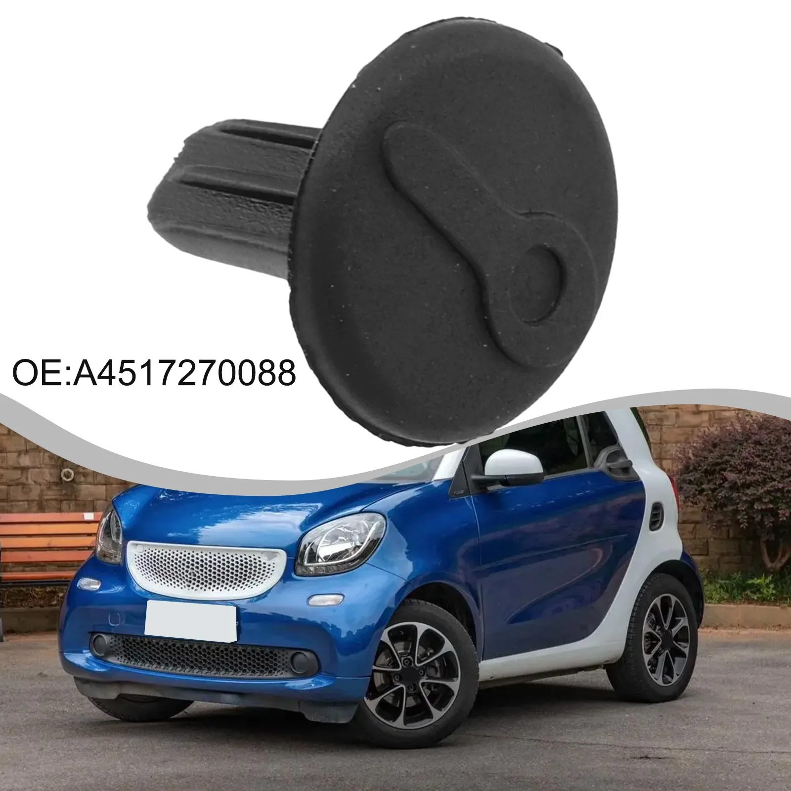 

Car Door Key Slot Lock Key Slot Cover Black Anti-corrosion Reliable Practical Quick Installation Wear-resistant