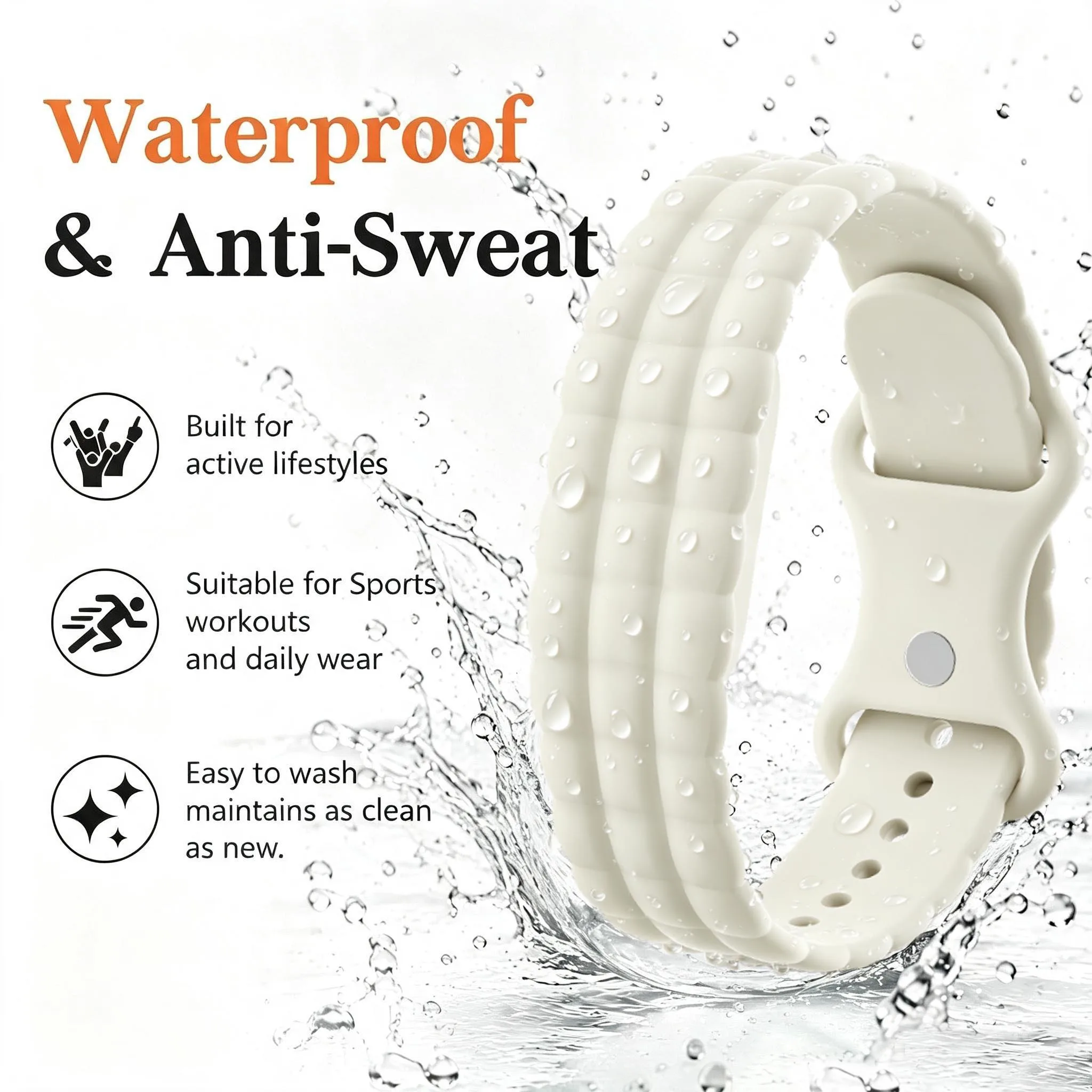 Waterproof Silicone Strap For Google Fitbit Air SmartWatch Bands Sport Belt Soft Comfort Bracelet Correa for Fitbit Air Straps
