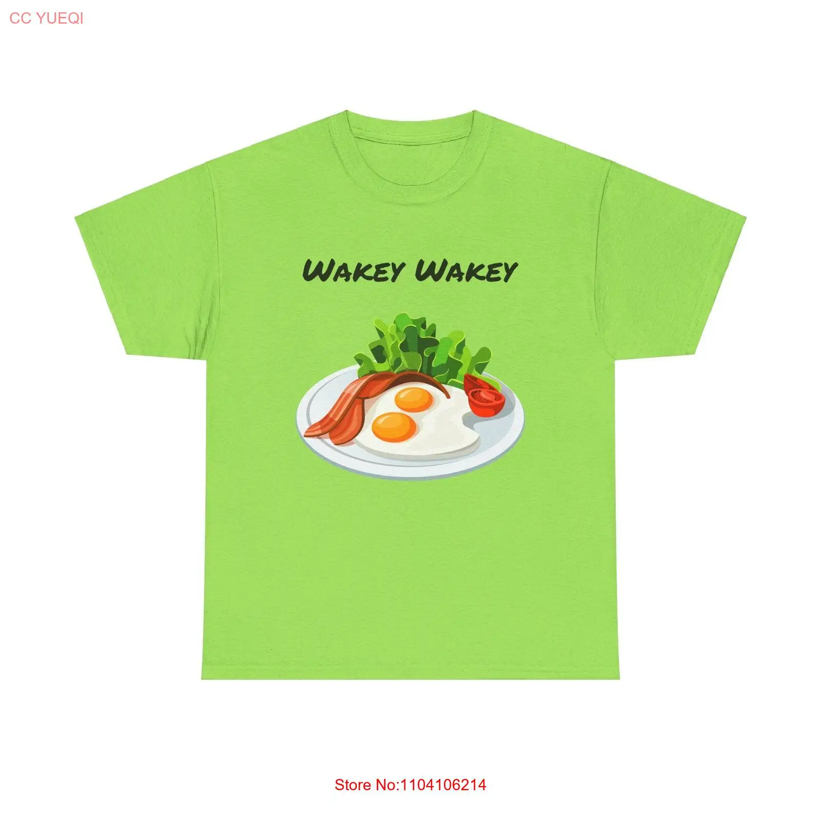 

Funny Breakfast Unisex Tee, Eggs and Bacon T-Shirt, Food Lover Gift, Brunch