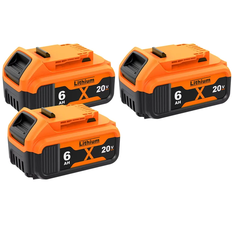 6000 mAh Für Dewalt DCB200 20 V Batterie DCB205 DCB206 DCB209 DCB181 DCB182 Ersatz Power Tool Lithium-Batterien mit 6A Ladung