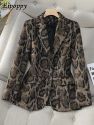 Fashion Coffee Green Casual Ladies Blazer donna manica lunga Single Button Slim donna autunno inverno giacca