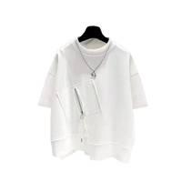 Male Tee Men T Shirt Fashionable Handsome Minimalist Casual OOTD Regular Solid Stylish Trendy Trendy Streetwear Top