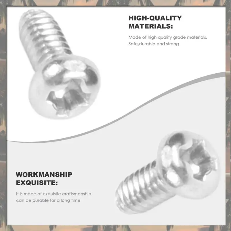 A70U Nieuwe 60 Stuks M2 X 4Mm 304 Rvs Phillips Ronde Kop Schroeven Bolt