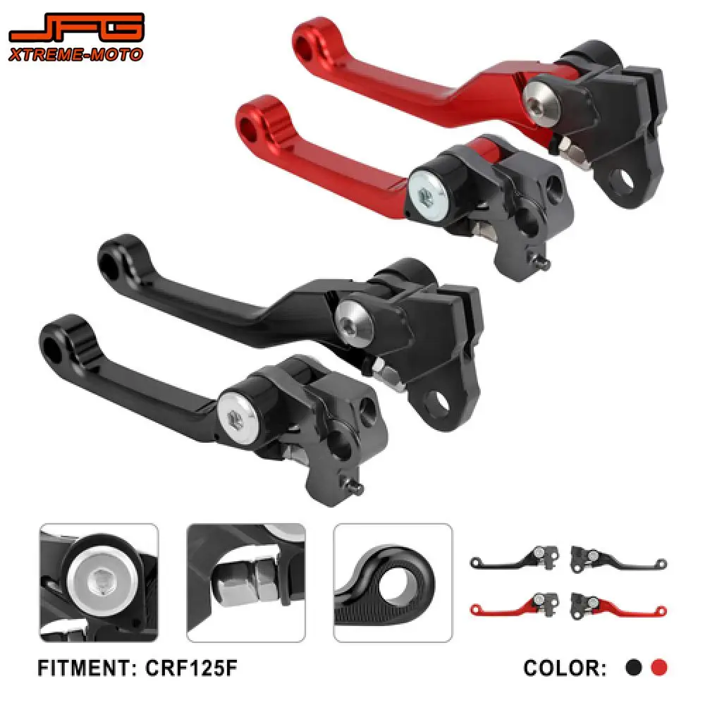 

Рычаги тормозной муфты, аксессуары для мотоциклов для HONDA CRF125F CRF 125F, регулируемый складной тормозной рычаг, велосипед для грязи 6061, алюминий