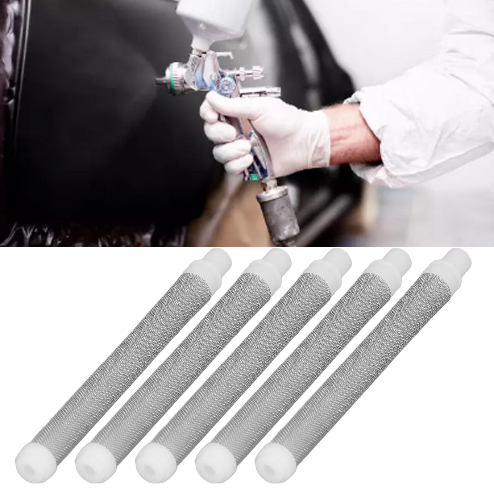 5 Pcs Airless Spray Gun Filter Replacement 60 Mesh High Precise Universal Paint Sprayer Filter