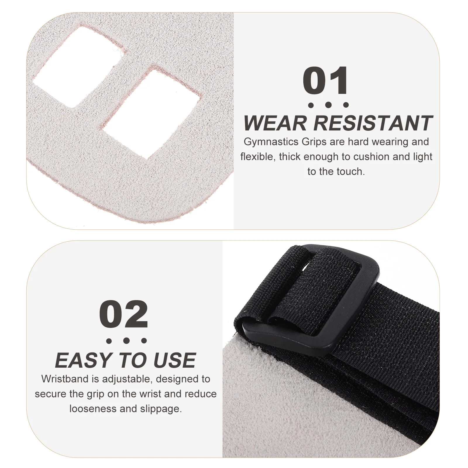 

Cowhide Fitness Gloves Gymnastics Grips Wrist Guards Wrist Lifting Straps Weightlifting Palm Protectors Workout Wraps for Men