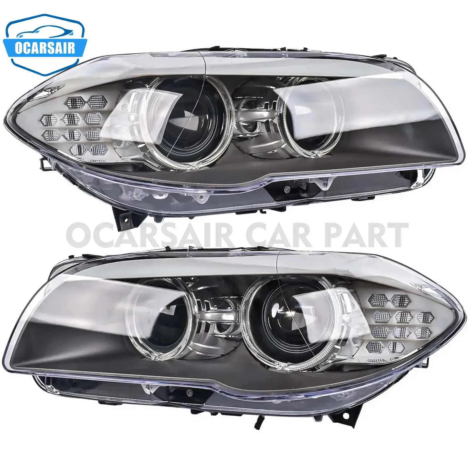 2pcs LED Front Headlamp For BMW F10 F11 F18 520 523 2011-2013 63117271911 63117271912