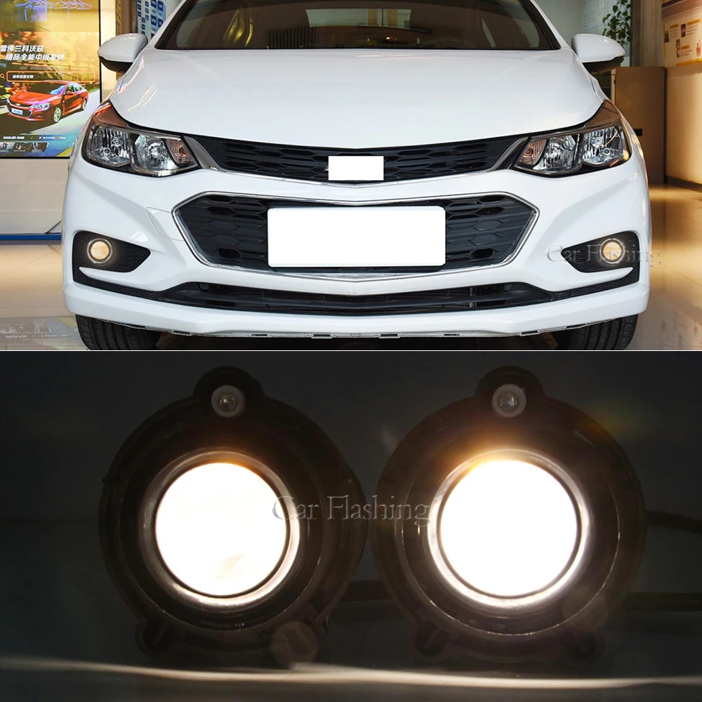 Car Fog Lamps For Chevrolet Cruze Trax Impala Equinox Malibu Buick Allure Rainier Enclave GMC Acadia Car Front Bumper Lights