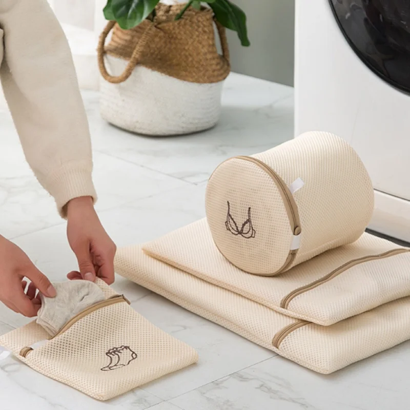 6/1Pcs Mesh Laundry Bags for Delicates, Lingerie Bags for Washing Delicates with Upgraded Premium Zipper, Washing Machine view 3