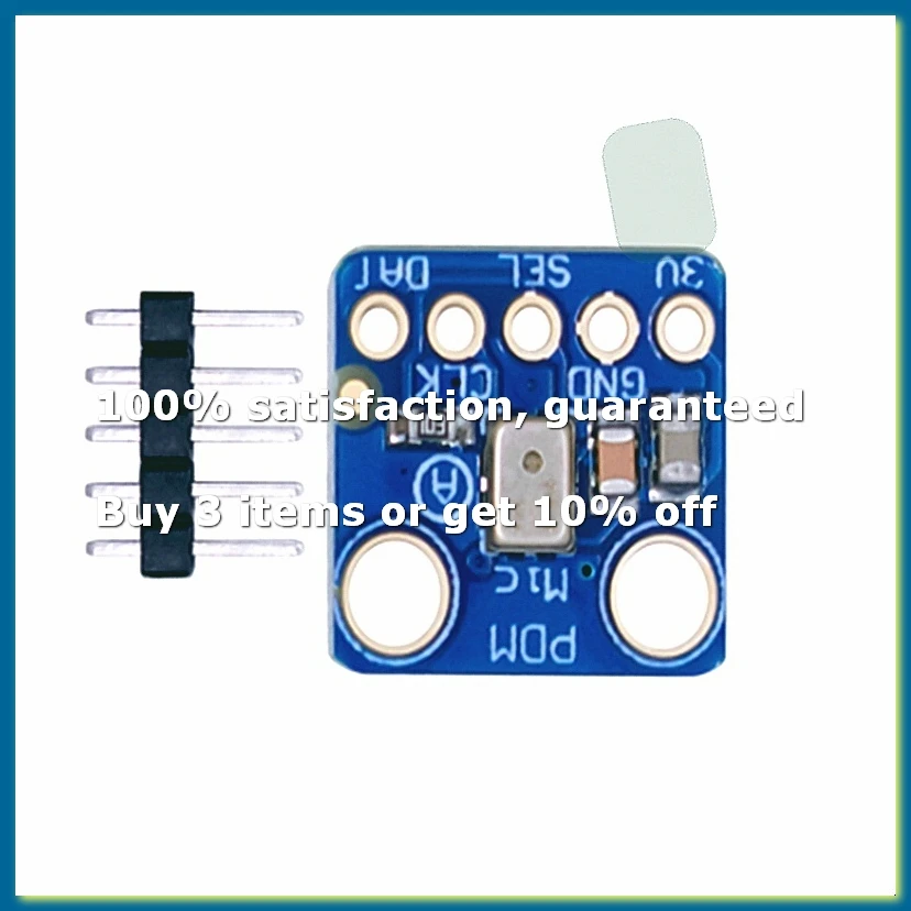 MP34DT01 PDM Digital MEMS Microphone Module Simple Pulse Density Modulation Output Small Omnidirectional Microphone-A12I