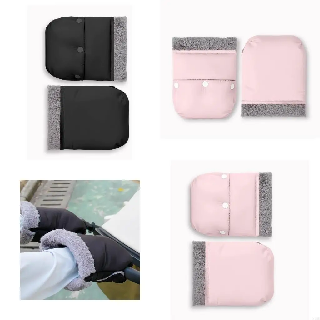 Pushchair Hand Covers Thermal Polyester Windproof Design for Infant Carriages