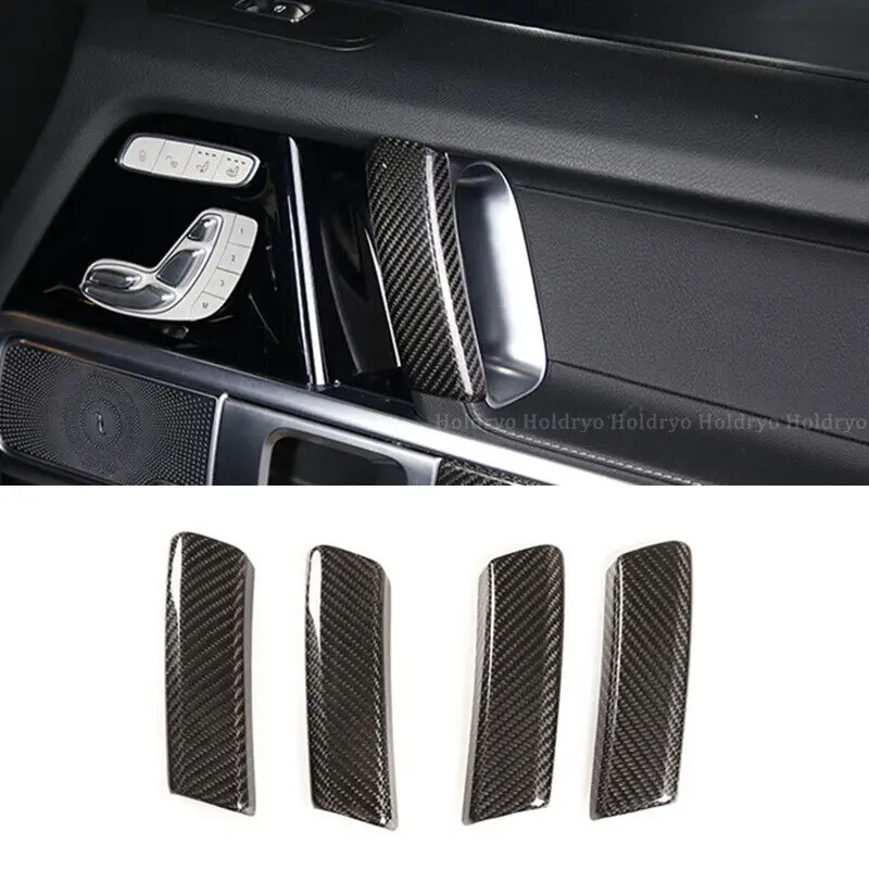 

Dry Carbon Fiber Interior Door Handle Trim Cover For Benz G Class W464 2019-2023