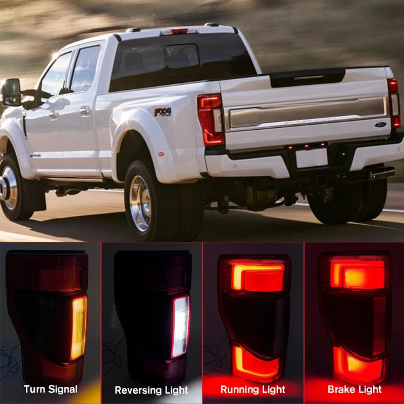 For Ford F250 F350 Super Duty 2020-2022 Car LED Type Tail Light Rear Lamp w/Blind Spot Assembly LC3Z13405 Module NOT Included