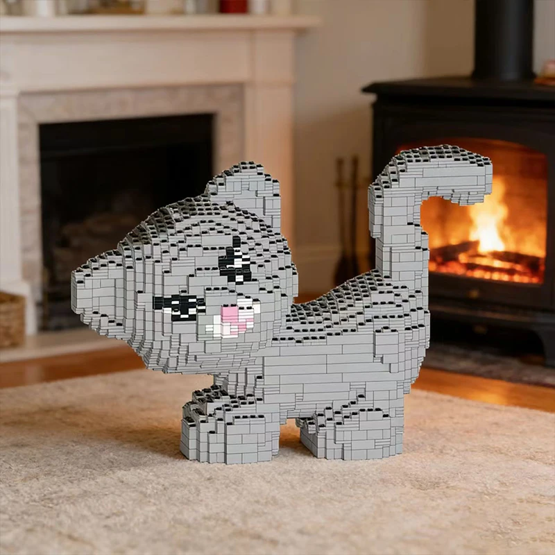 2292 PCS Customize cat MOC Customize Modular Building Block Design Simple Model Educational Technology DIY Boy Toy Birthday Gift