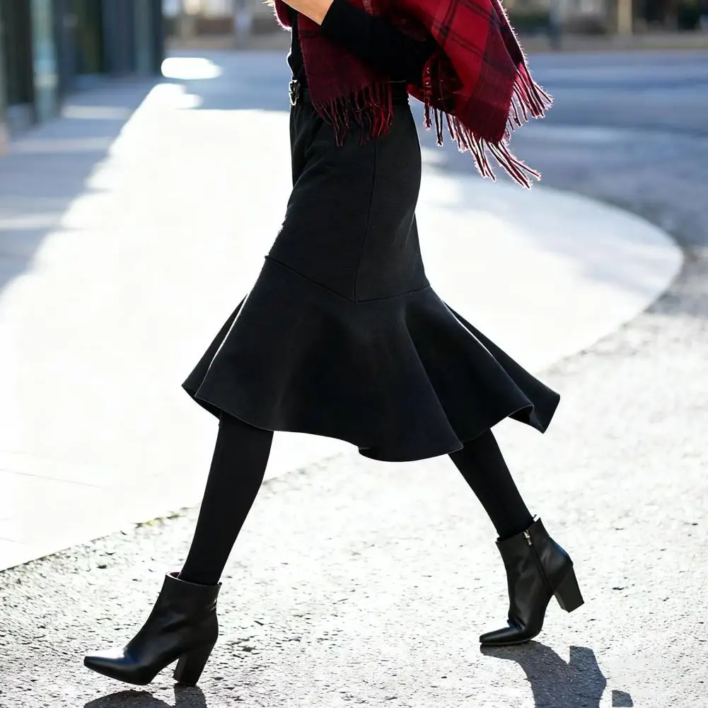 تنفس كولوتيس تنورة طماق كومبو الشتاء الدافئ كولوتيس عالية الخصر طماق كومبو لأسلوب متعدد الاستخدامات