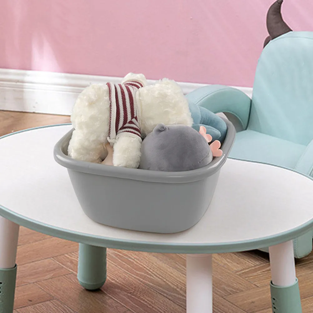 

3Pcs Portable Wash Basin Lightweight Plastic Tubs for Dorm Kitchen Laundry Bath Bucket for Soaking Feet Shampoo Bowl Dish Pan