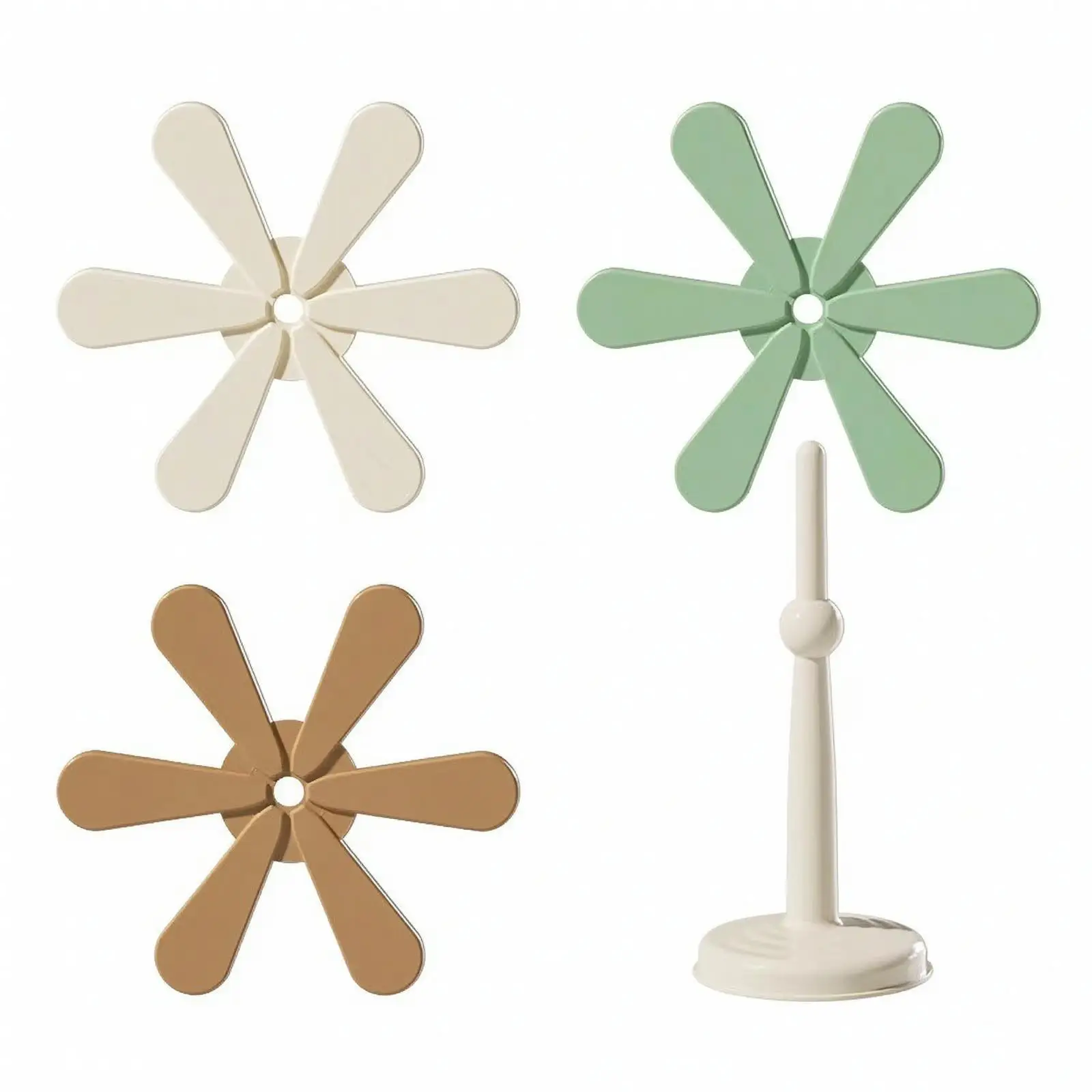 Silicone Coaster Tree Shape Hot Pad Set with Rack Heatproof Protector for Cups Bowls and Cookware Storage