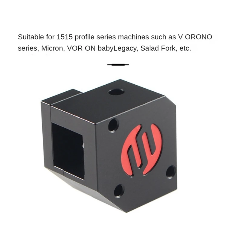 Ajudante de instalação de régua de ângulo reto para impressora 3d voron v0 0.1/0.2 micrômetros, garfo de salada rigrat, para acessórios de perfil 1515