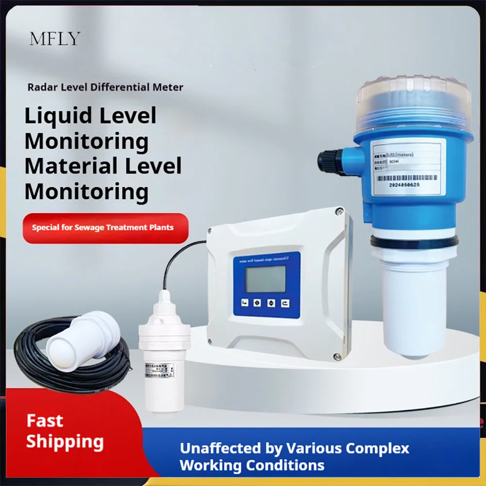 80G Radar Level Transmitter 0‑5/10/20 m 4‑20mA RS485 Ultrasonic Level Sensor High Accuracy Water Level Gauge