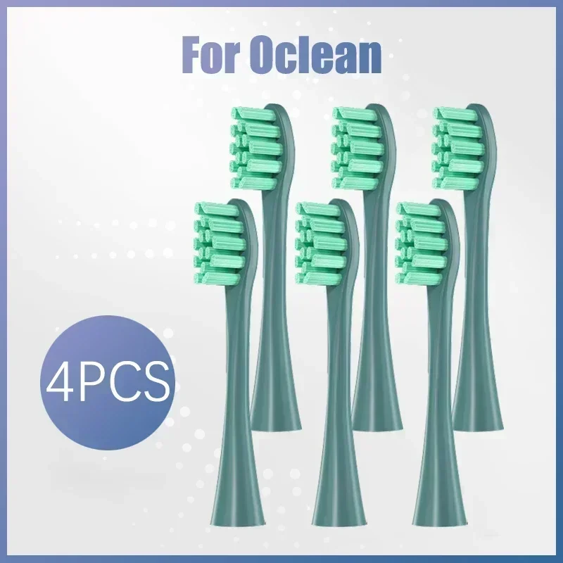 4PCS Replacement Brush Heads for Oclean X PRO/Z1/F1/One/Air 2/SE Soft DuPont Electric Toothbrush Vacuum Sealed Packaged